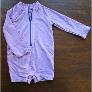 Primary Kids Swimsuit Rash Guard Lavender Purple Long Sleeve Size 12 18 Months